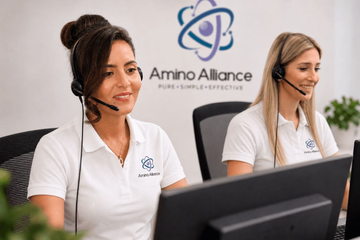 Klantenservicemedewerkers van Amino Alliance